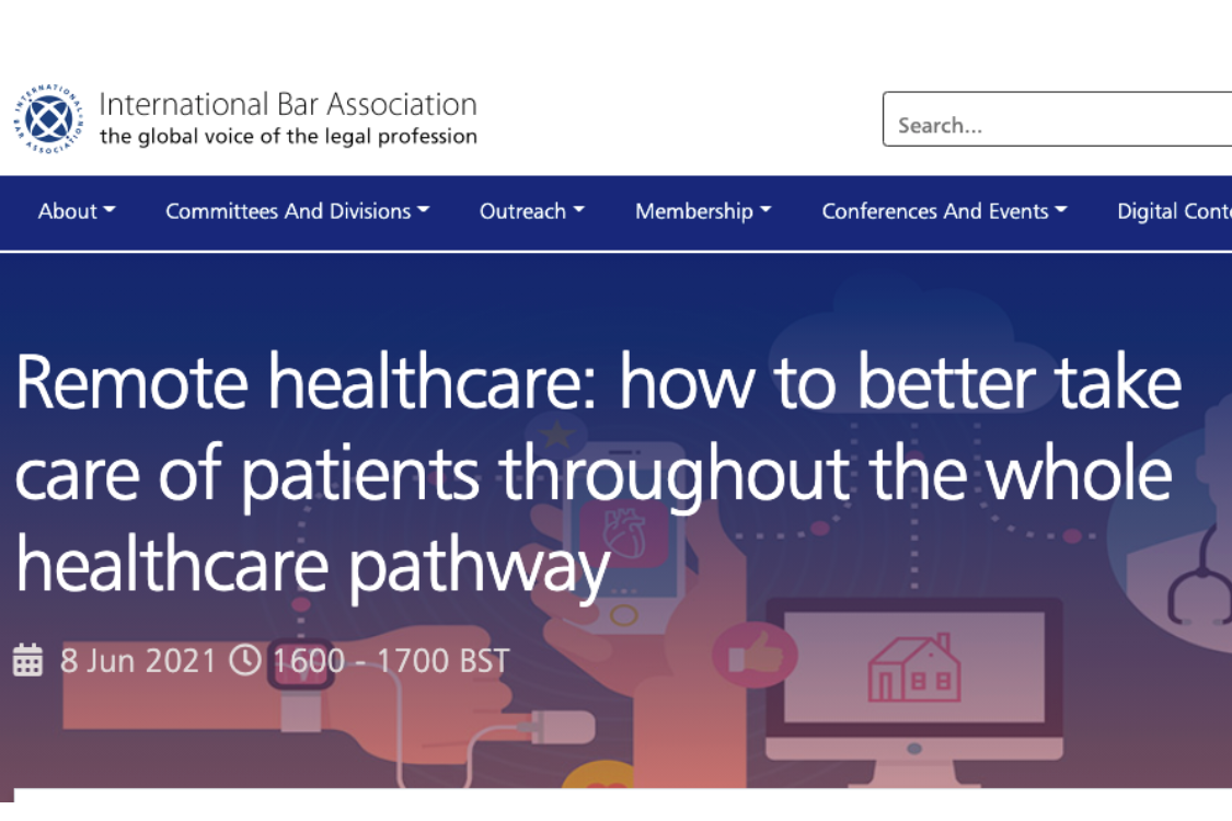 Événement 8 JUIN 2021 > Remote healthcare : how to better take care of patients throughout the whole healthcare pathway