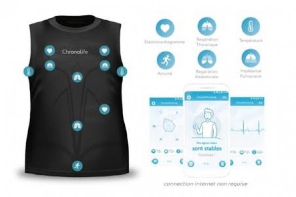 Chronolife associe une IA et un t-shirt connecté pour suivre les patients