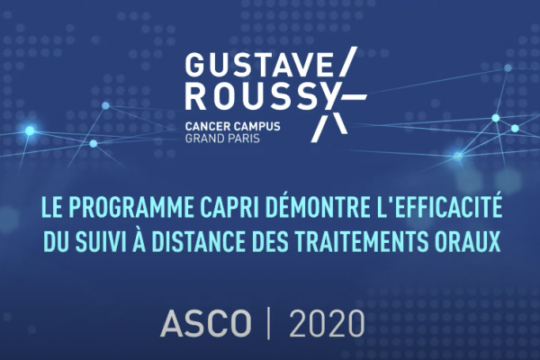 ASCO 2020 - Le dispositif CAPRI prouve son efficacité clinique pour le télé-suivi personnalisé des patients traités par anticancéreux oraux