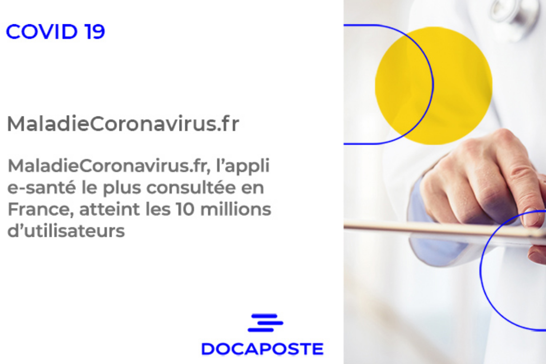 MaladieCoronavirus.fr, l’appli e-santé le plus consultée en France, atteint les 10 millions d’utilisateurs