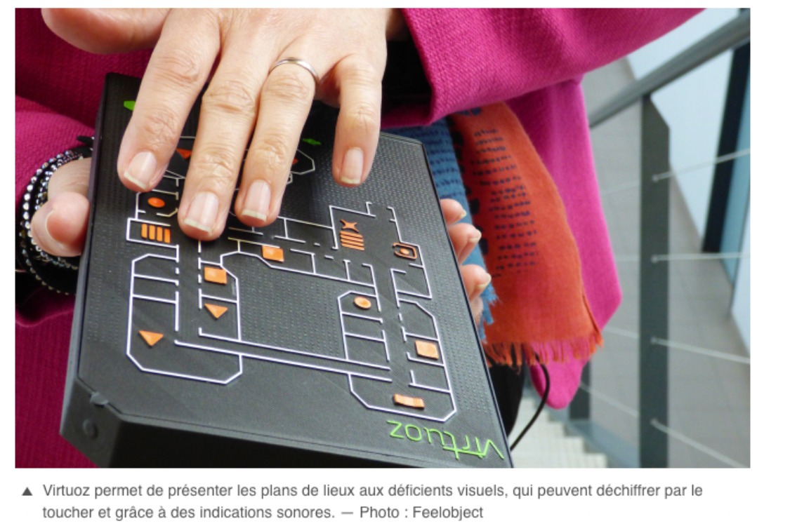 FeelObject élabore des plans en 3D tactiles pour pallier le handicap visuel