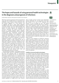 The hopes and hazards of using personal health technologies in the diagnosis and prognosis of infections