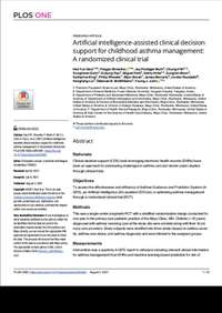 Artificial intelligence-assisted clinical decision support for childhood asthma management: A randomized clinical trial