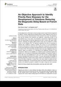 An Objective Approach to Identify Priority Rare Diseases for the Development of Solutions Reducing the Diagnostic Delay Based on French Data