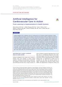 Artificial Intelligence for Cardiovascular Care in Action